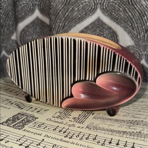 Royal Copley "Riddle" pattern footed ceramic planter